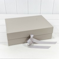 Коробка Прямоугольная 36*26*12 складная на магнитах Серый 1/32 Арт: 721359/1972