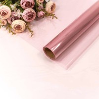 Плёнка 0,57*10м 240г прозрачная 45мкм Бледно-лиловый 1/30 Арт: 1663/10