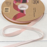 Лента Бархат 1,2см*25ярд Персиковый 1/16 1/64 Арт: 592-12/06