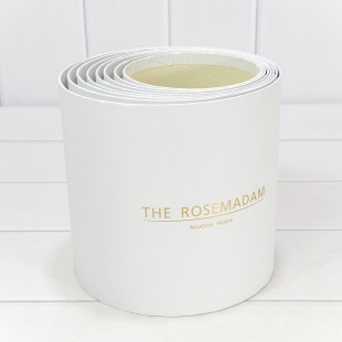 Коробки Цилиндр Набор 1/8 19,5*19 без крышки "The Rosemadam" Белый 1/6 Арт: 720835/7