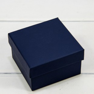 Коробка Квадратная 9*9*5,5 Крафт Тёмно-синий 1/6 1/120 Арт: 62298/9