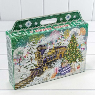 Коробка Сборная 31*27*6,5 "Новогодний экспресс" 1/50 Арт: 7302380