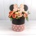 Коробки Цилиндр Набор 1/3 19*19 "С ушками" Розово-чёрный 1/18 Арт: 720791/1