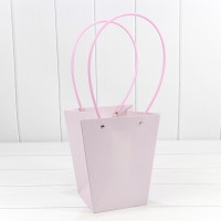 Пакет подарочный "Ваза для цветов" 20*17*12 230г Бледно-сиреневый 1/10 1/120 Арт: 000170E/2085