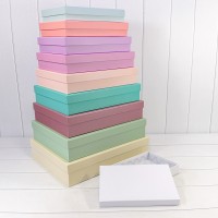 Коробки Прямоугольные Набор 1/10 46*36,5*10 Разноцветный микс 1/2 Арт: 721607/0110