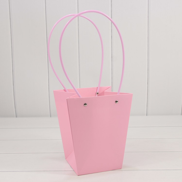 Пакет подарочный "Ваза для цветов" 20*17*12 230г Сиреневый 1/10 1/120 Арт: 000170E/250