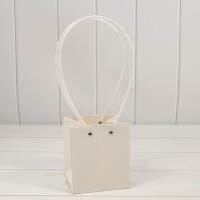 Пакет подарочный "Ваза для цветов" 13*11,5*11,5 Белый 1/10 1/150 Арт: 000170F/7