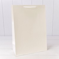 Пакет подарочный Крафт Белый 32*45*15 180г 1/10 1/80 Арт: 000222A/9