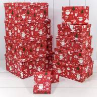 Коробки Прямоугольные Набор 1/10 34*26*15,3 &quot;Новый год&quot;-3023 1/6 Арт: 730604/3023 - Коробки Прямоугольные Набор 1/10 34*26*15,3 "Новый год"-3023 1/6 Арт: 730604/3023