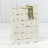 Пакет подарочный с тиснением &quot;Новый год&quot; (микс) 14*20*8 210г 1/20 1/480 Арт: 300382G - Пакет подарочный с тиснением "Новый год" (микс) 14*20*8 210г 1/20 1/480 Арт: 300382G