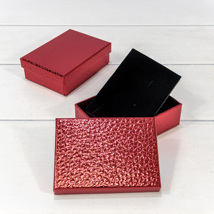 Коробка Прямоугольная 11*8*3,4 "Кожа крокодила" Красный 1/12 1/240 Арт: 626811/6