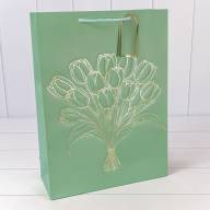 Пакет подарочный с тиснением &quot;Букет&quot; (микс) 31*42*12 210г 1/20 1/80 Арт: 000330A - Пакет подарочный с тиснением "Букет" (микс) 31*42*12 210г 1/20 1/80 Арт: 000330A