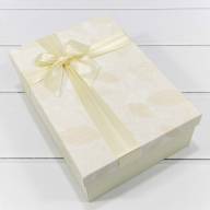 Коробки Прямоугольные Набор 1/3 29*21*9,5 "Листья" Бежевый 1/24 Арт: 7201460/2 - Коробки Прямоугольные Набор 1/3 29*21*9,5 "Листья" Бежевый 1/24 Арт: 7201460/2