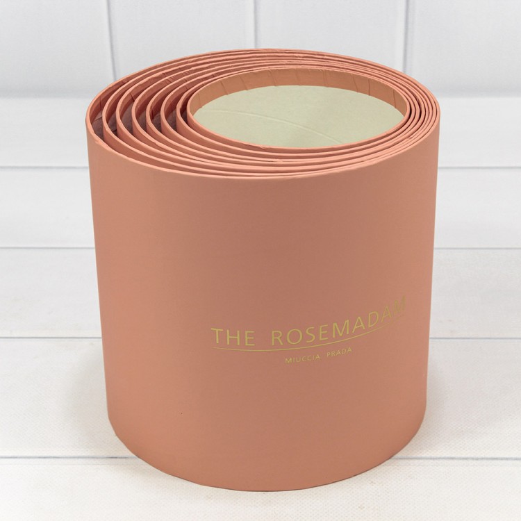 Коробки Цилиндр Набор 1/8 19,5*19 без крышки "The Rosemadam" Пудровый 1/6 Арт: 720835/9