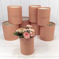 Коробки Цилиндр Набор 1/8 19,5*19 без крышки "The Rosemadam" Пудровый 1/6 Арт: 720835/9 - Коробки Цилиндр Набор 1/8 19,5*19 без крышки "The Rosemadam" Пудровый 1/6 Арт: 720835/9