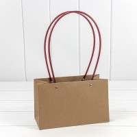 Пакет подарочный "Ваза для цветов" 22*13,5*10,5 230г​ Крафт 1/10 1/120 Арт: 000170EA