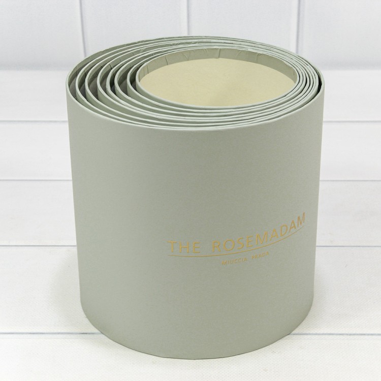 Коробки Цилиндр Набор 1/8 19,5*19 без крышки "The Rosemadam" Серый 1/6 Арт: 720835/4183