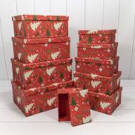 Коробки Прямоугольные Набор 1/10 34*26*15,3 &quot;Новый год&quot;-2110 1/6 Арт: 730604/2110 - Коробки Прямоугольные Набор 1/10 34*26*15,3 "Новый год"-2110 1/6 Арт: 730604/2110