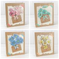 Пакет подарочный с 3D аппликацией "Цветы" (микс 115) 26*32*10 210г 1/20 1/240 Арт: 000115C - Пакет подарочный с 3D аппликацией "Цветы" (микс 115) 26*32*10 210г 1/20 1/240 Арт: 000115C