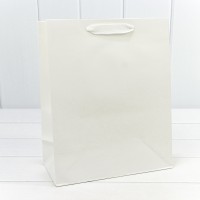 Пакет подарочный Крафт "Люкс" 26*32*13 210г Белый 1/10 1/240 Арт: 000221C/9