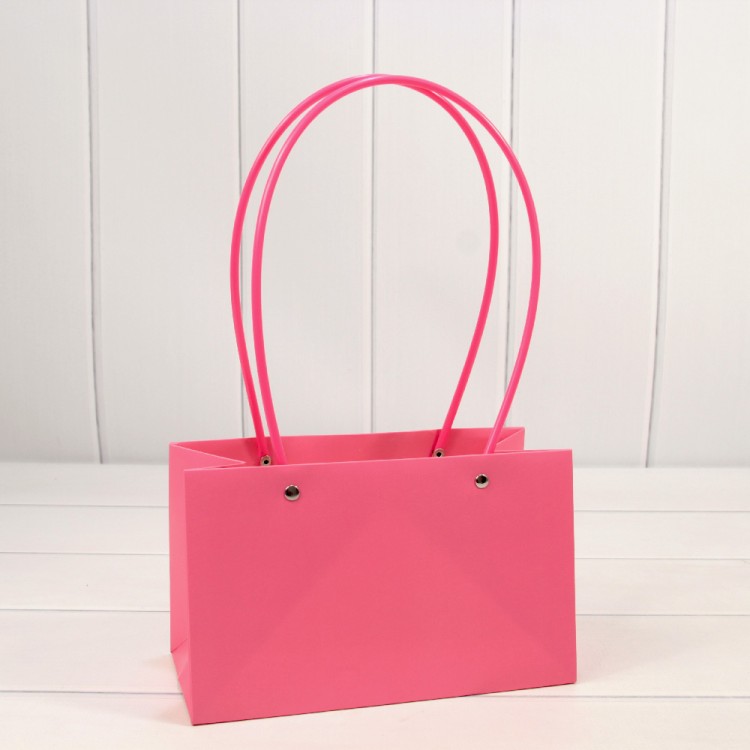 Пакет подарочный "Ваза для цветов" 22*13,5*10,5 230г Лиловый 1/10 1/120 Арт: 000170EA/190