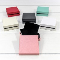 Коробка Квадратная 9*9*3,5 "Люкс" (микс) 1/12 1/240 Арт: 000611-9/9