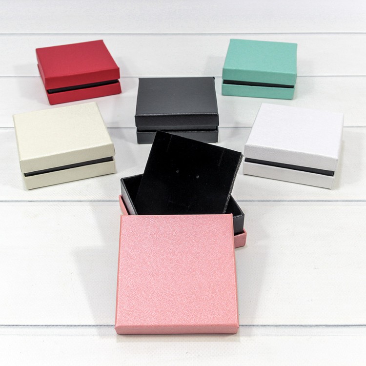 Коробка Квадратная 9*9*3,5 "Люкс" (микс) 1/12 1/240 Арт: 000611-9/9