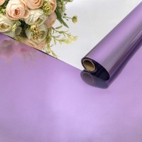 Плёнка 0,58*10м глянцевая "Металл" 40мкм Фиолетовый 1/30 Арт: 001390/3